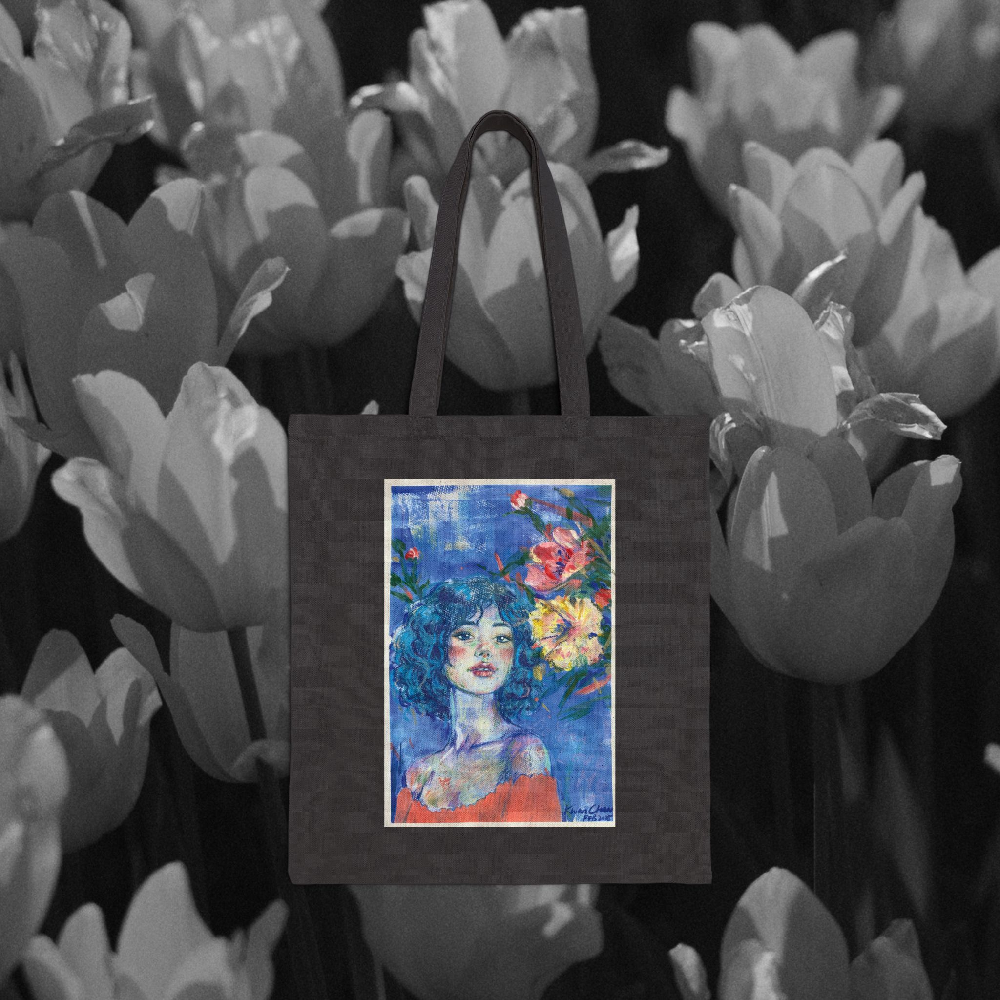 Tote Bag - Soothing Aura Portrait 001 - Image 2