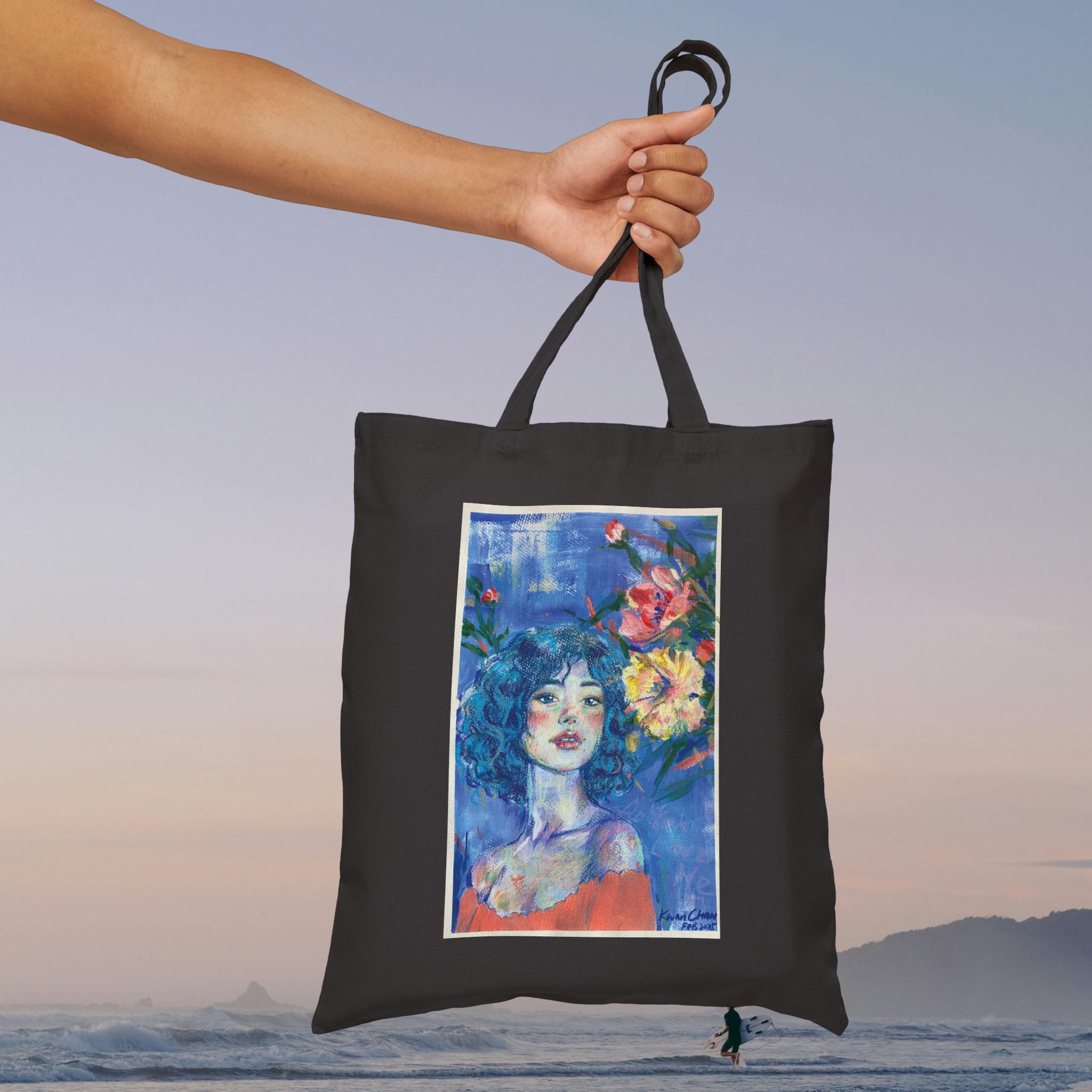 Tote Bag - Soothing Aura Portrait 001 - Image 5