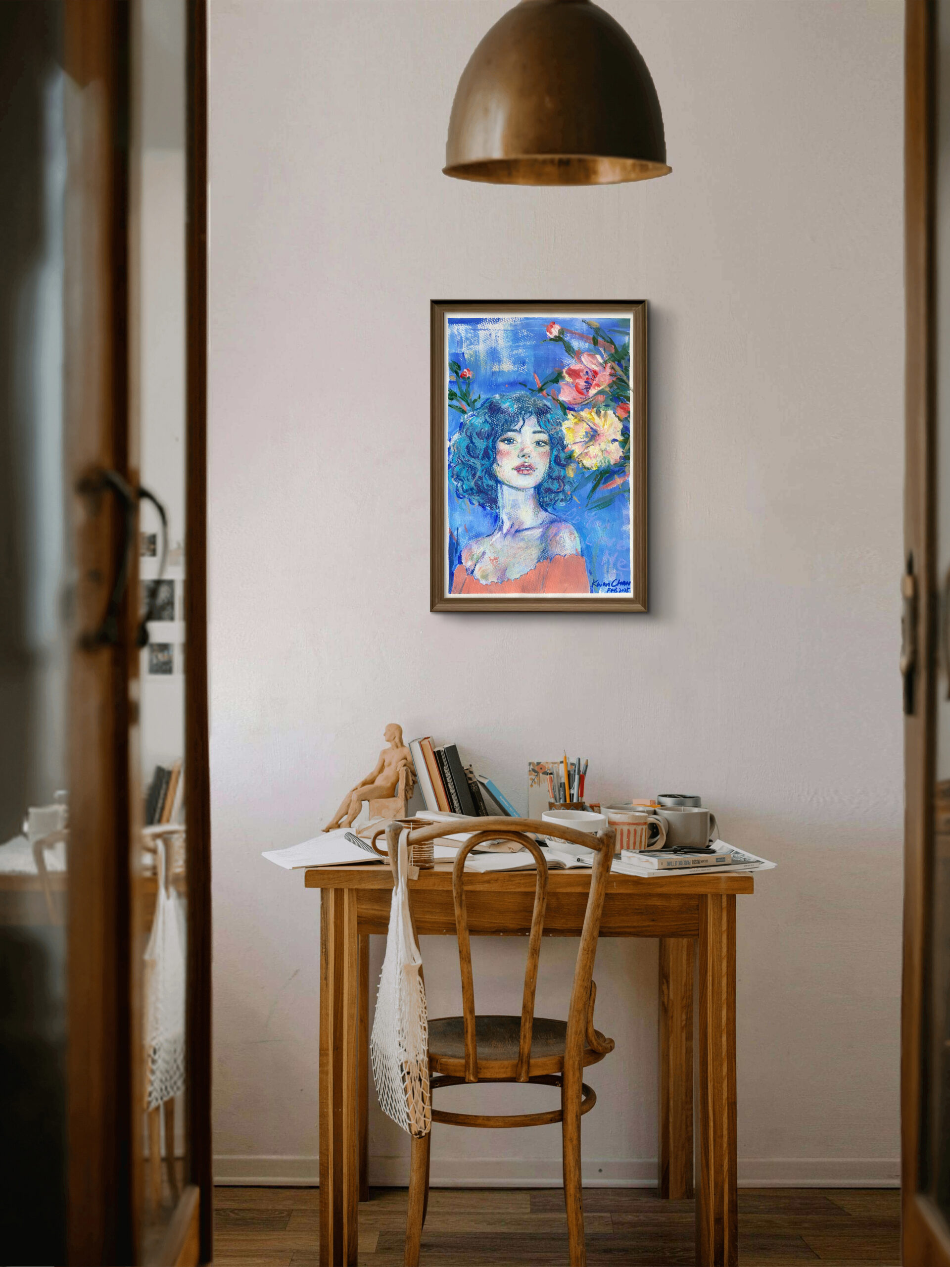 Soothing Aura Portrait 001 Art Print - Image 2