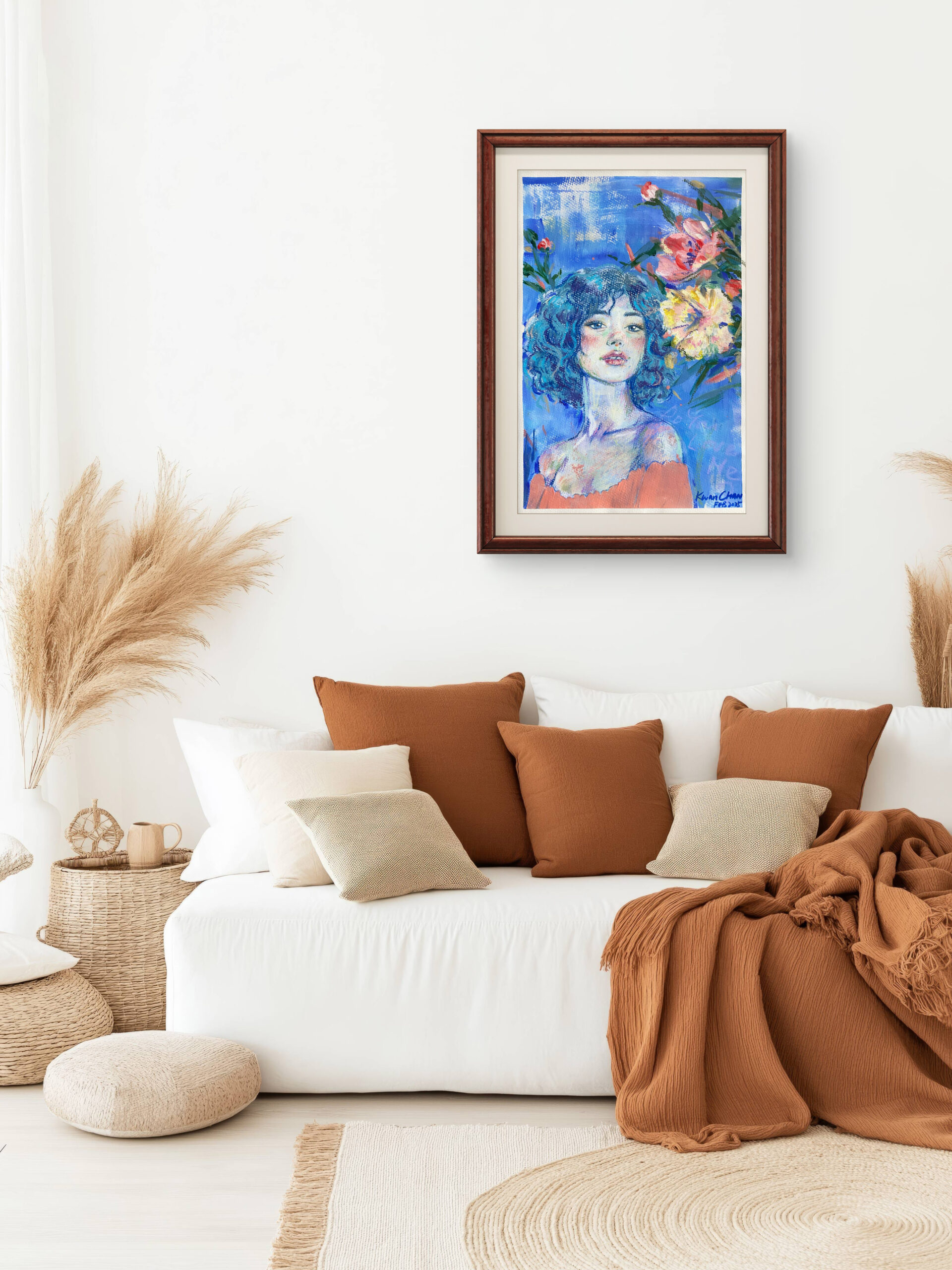 Soothing Aura Portrait 001 Art Print - Image 3