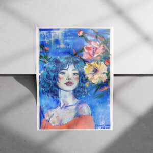 Soothing Aura Portrait 001 Art Print