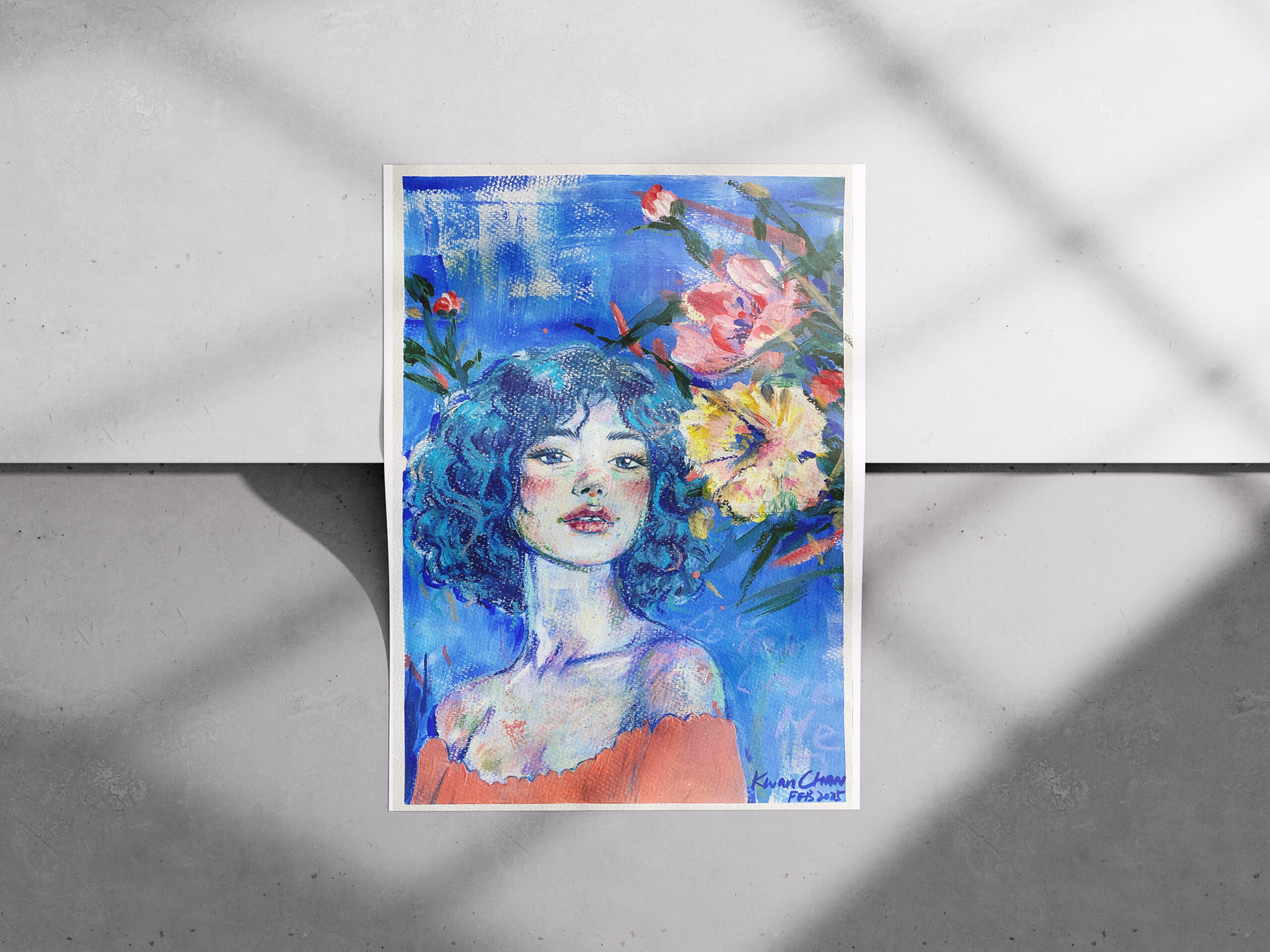 Soothing Aura Portrait 001 Art Print