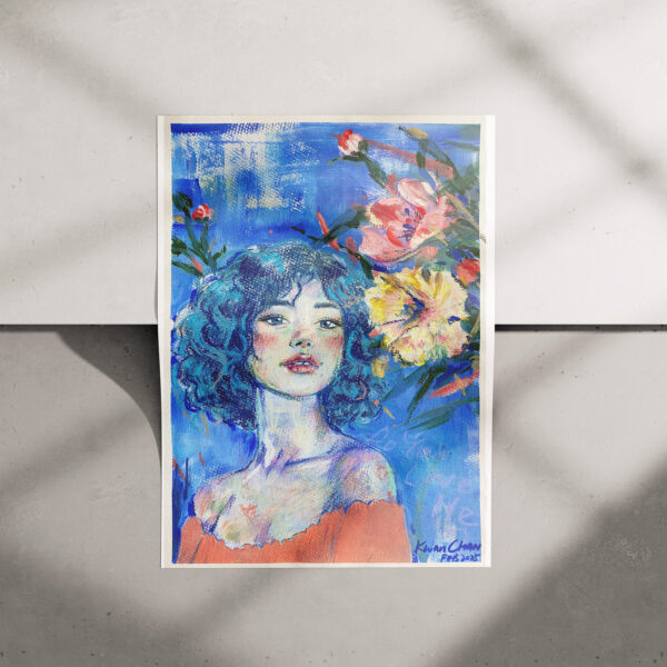 Soothing Aura Portrait 001 Art Print
